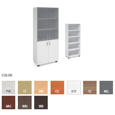 JEAN series Cabinet (5 Tier / Upper Glass Window type) / D.P ITEM