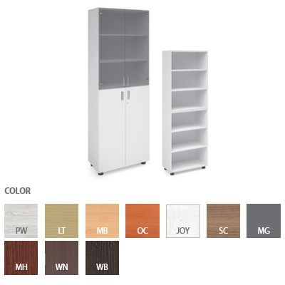 JEAN series Cabinet (6 Tier / Upper Glass Window type) / D.P ITEM