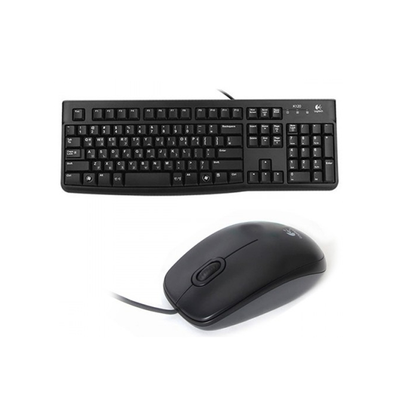 USB-A Type Wired Keyboard & Mouse Set K120 New + M90
