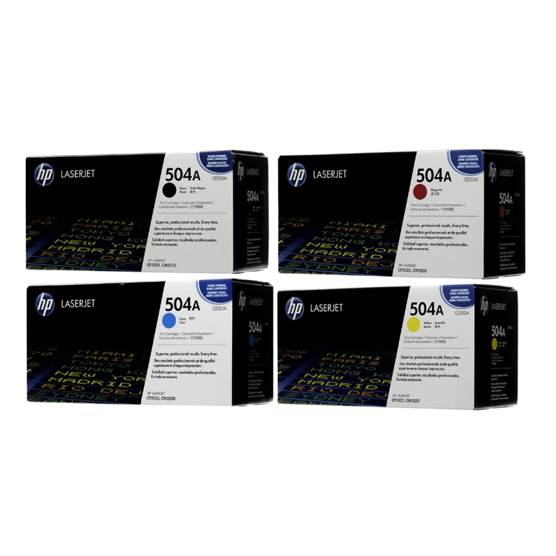 Original (HP 504A) CE250A / CE251A / CE252A / CE253A