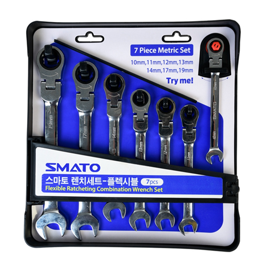 Flexible Ratchet Wrench | Ratcheting Wrench Set 7PCS