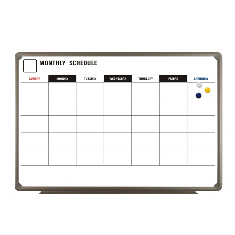 Monthly Plan Dry Erase Board | Whiteboard Aluminum Frame Magnetic