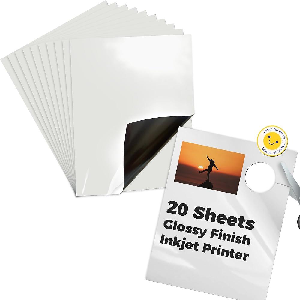 Glossy Magnetic Sheets for Inkjet Printers | DIY Printable Magnet Sheets
