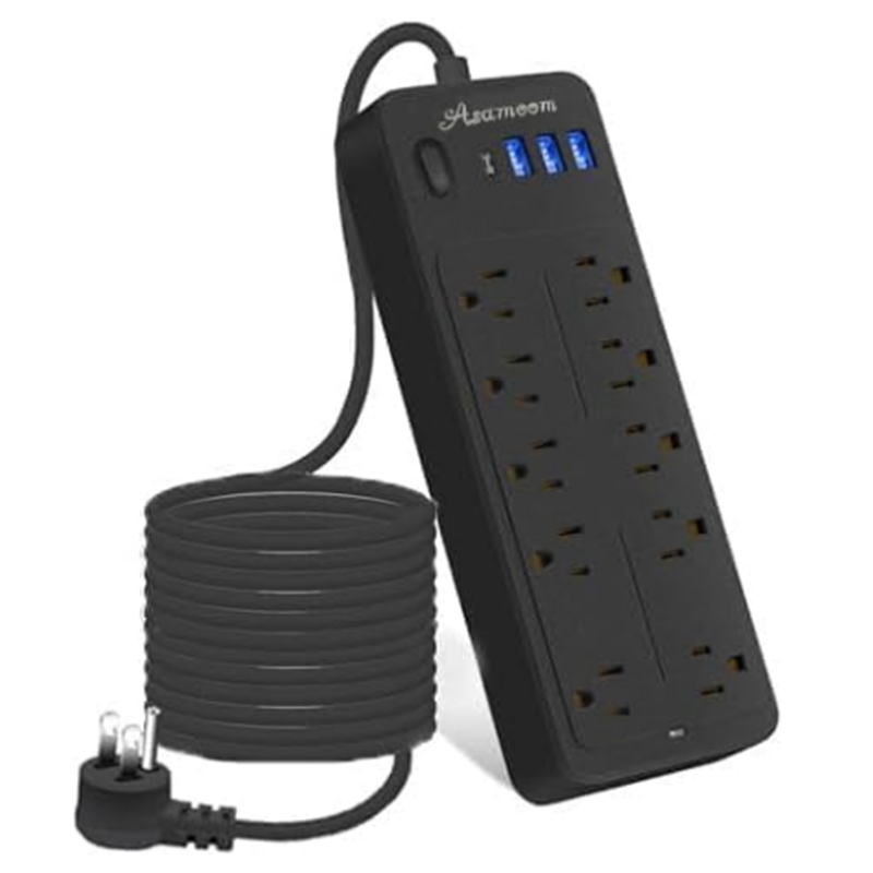 6-Outlet Extension Cord | Power Strip (US Type)
