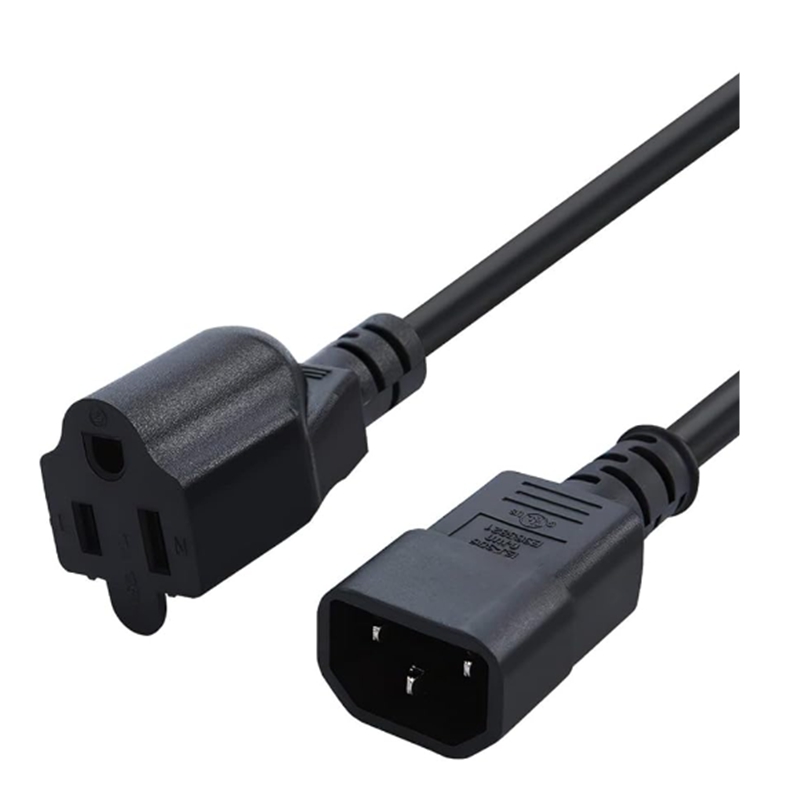 Computer Desktop to PDU Power Extension Cord