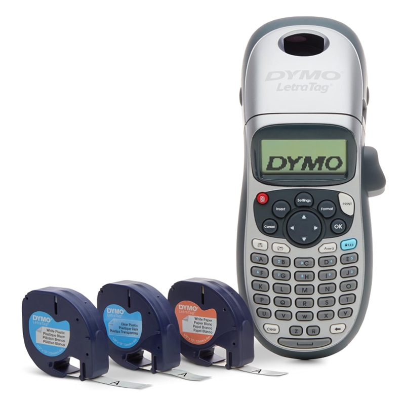 Label Machine | Label Printer | Label Maker Letra Tag LT-100H with 3 x label Tapes
