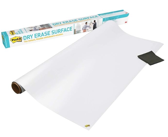 Post-it Dry Erase Whiteboard Film Surface | Sticky Whiteboard