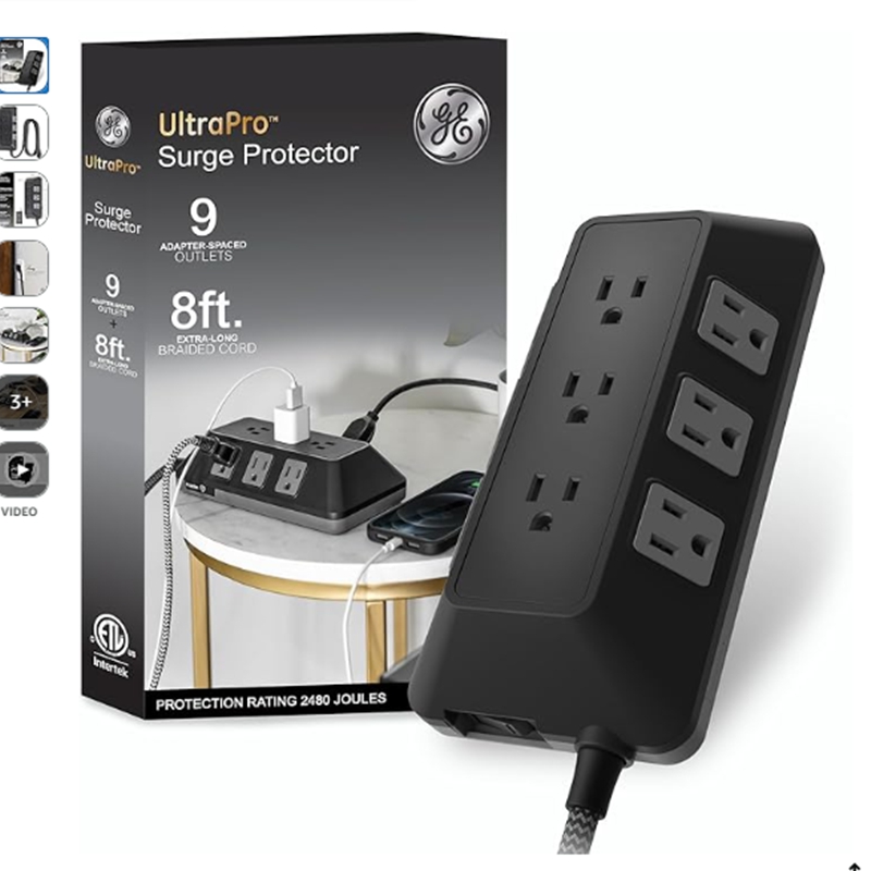 UltraPro 9-Outlet Surge Protector, (US Type)