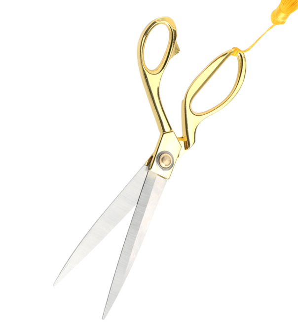 Gold Ceremony Scissors for Ribbon Cutting