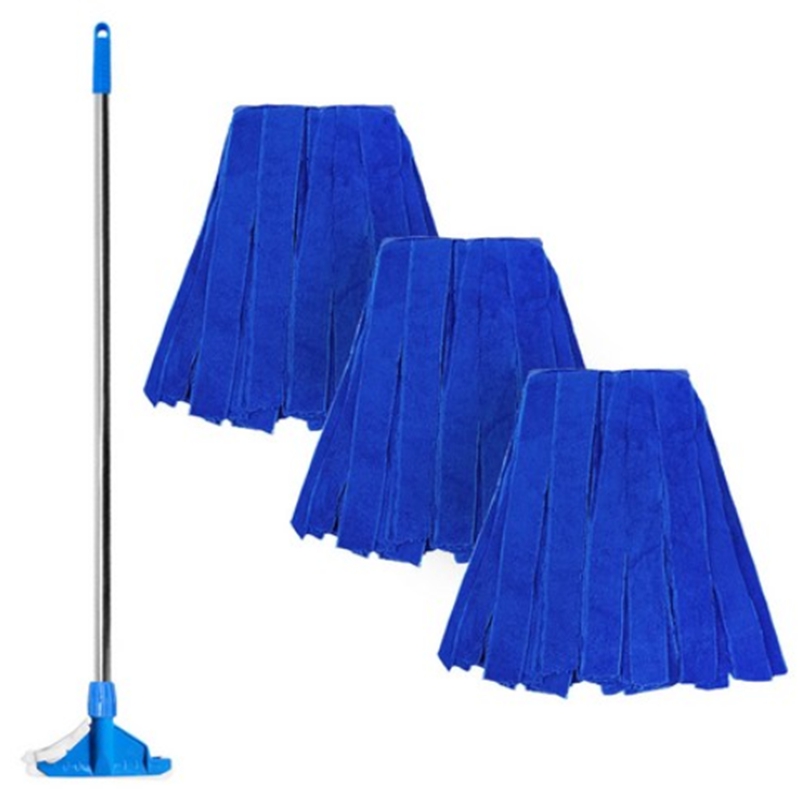 Mop Handle + 3 Mop Head Set
